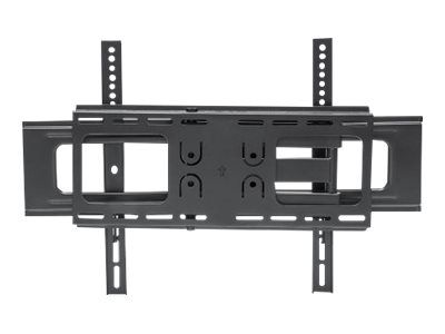 Manhattan TV & Monitor Mount, Wall, Full Motion, 1 screen, Screen Sizes: 37-65", Black, VESA 200x200 to 600x400mm, Max 50kg, LFD, Tilt & Swivel with 3 Pivots, Lifetime Warranty - Klammer - für LCD TV - stabiler Stahl - Schwarz - Bildschirmgröße: 94-1