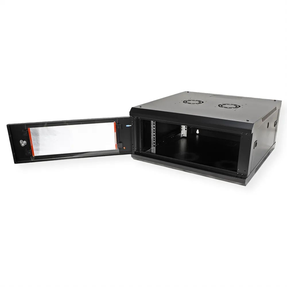 ROLINE 19-Zoll Wandgehäuse Basic Plus 4HE, 600x600 BxT schwarz