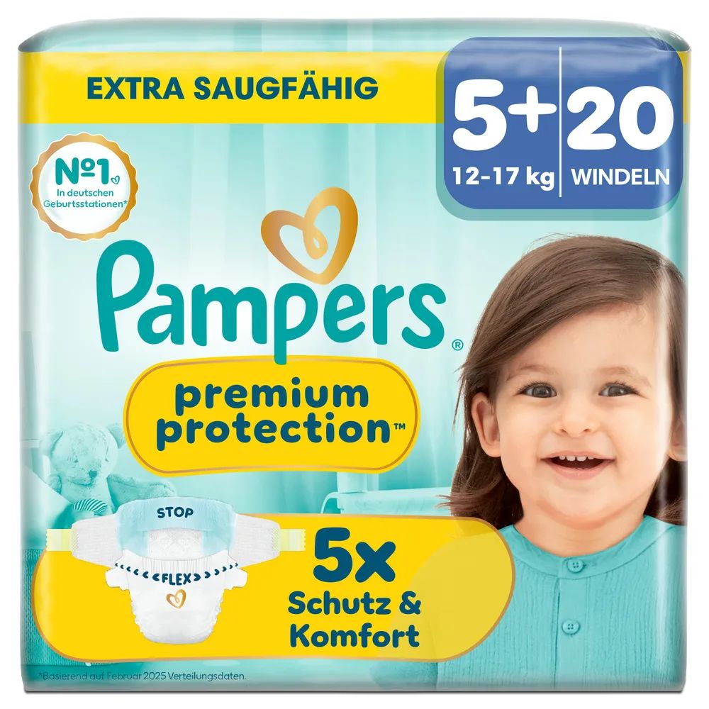 Pampers Premium Protection Gr.5+ Junior Plus 12-17kg 