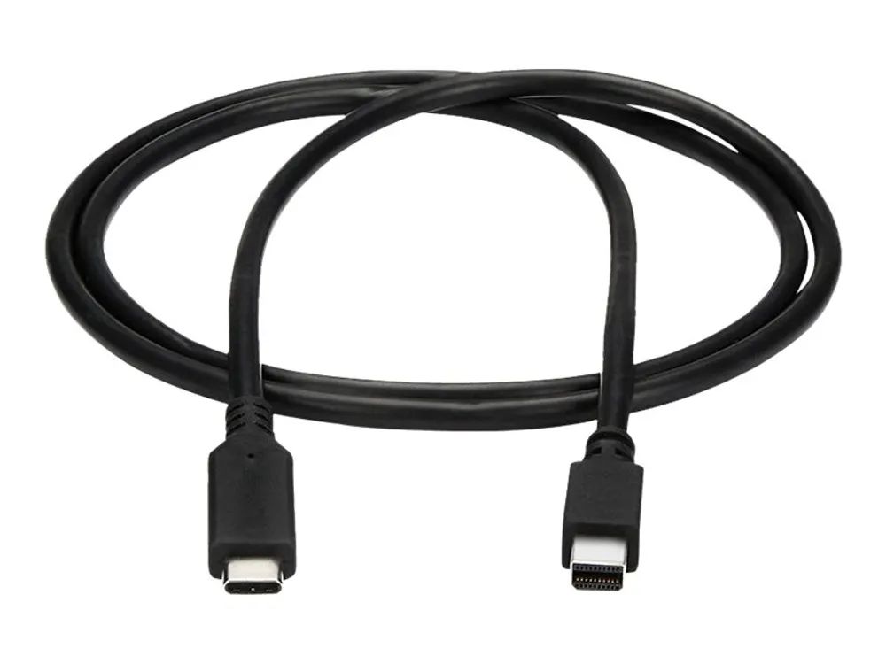 StarTech.com 1m / 3.3ft USB-C to Mini DisplayPort Cable - 4K 60Hz - Black - USB 3.1 Type C to mDP Adapter (CDP2MDPMM1MB)
