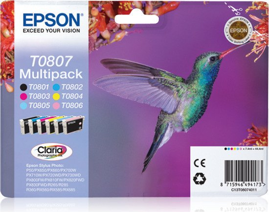 Epson Tinte T0807 DURA Brite Ultra Multipack 