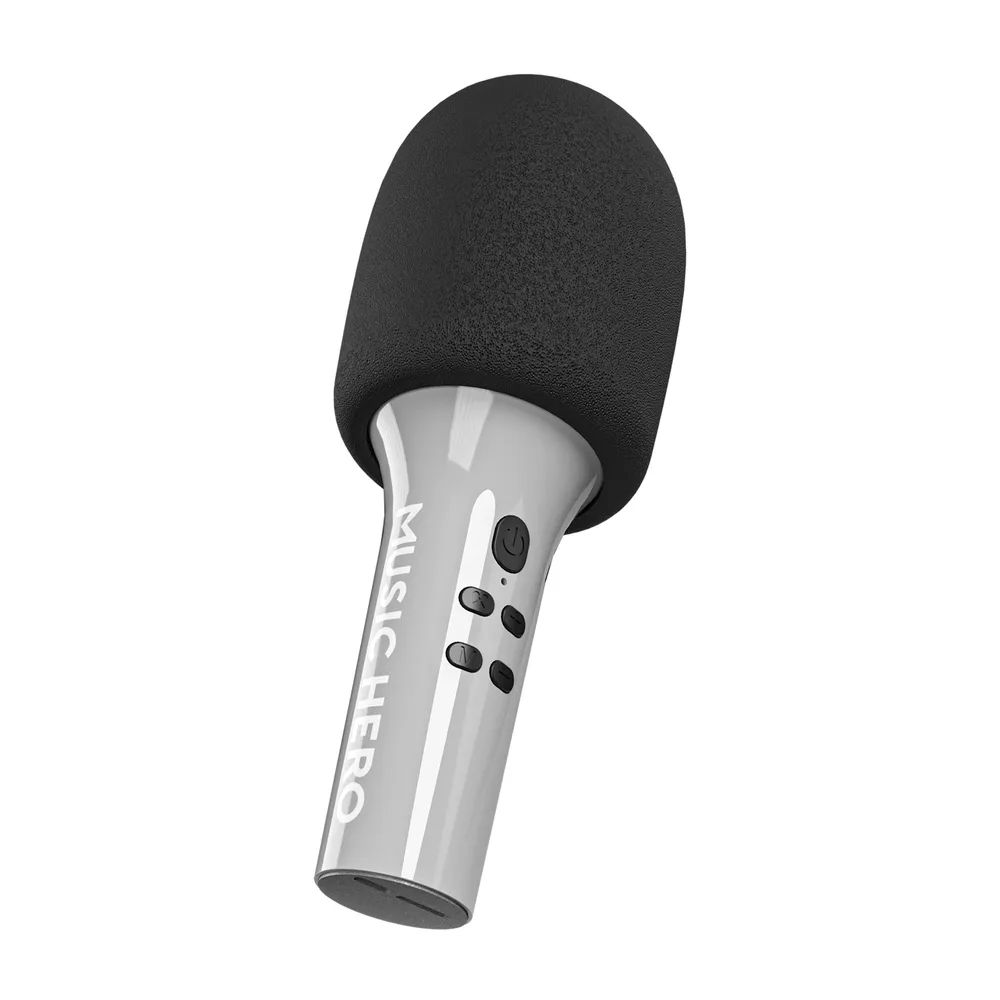 MUSIC HERO KARAKAS Karaoke Bluetooth Mikrofon mit eingebautem Lautsprecher