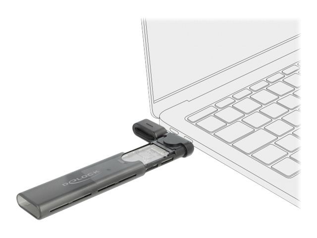 Delock Speichergehäuse - M.2 - M.2 NVMe Card / SATA 10Gb/s - USB 3.2 (Gen 2)