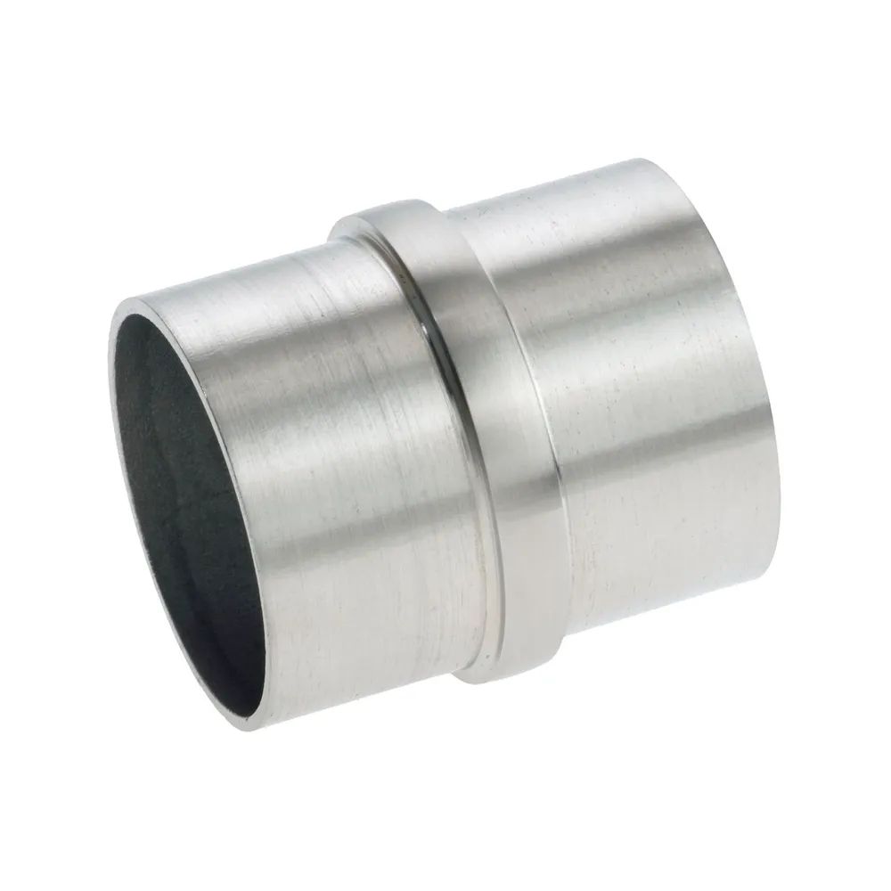 CROSO Verbindungsmuffe für Rundrohr ø 33,7 x 2,0 mm, Edelstahl geschliffen V2A