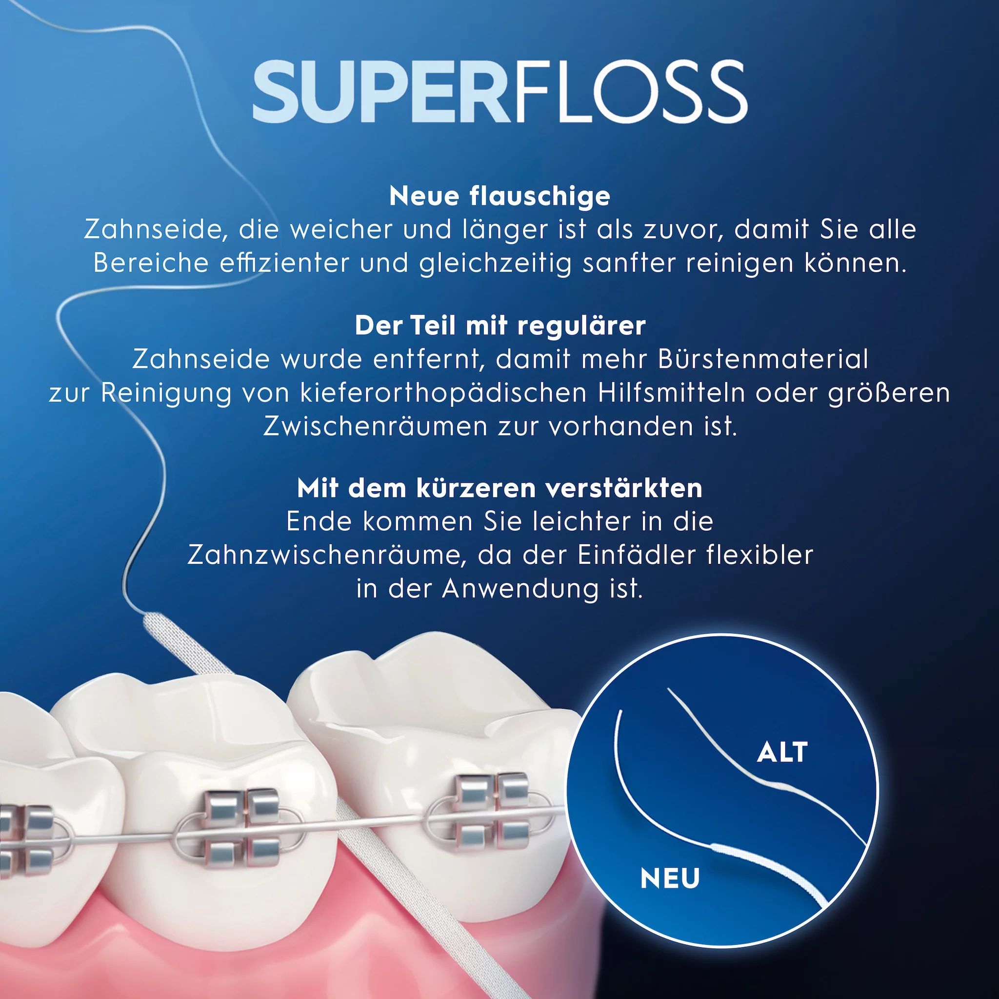 Oral-B Threader Zahnseide 50 Fäden