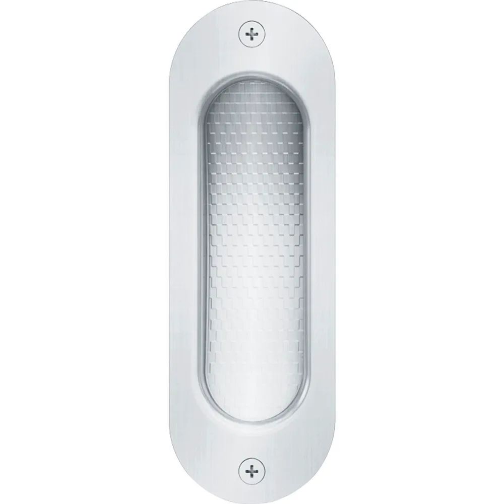 FSB Schiebetürmuschel FSB 4212 oval,40x120 mm,ungelocht,Edelstahl feinmatt