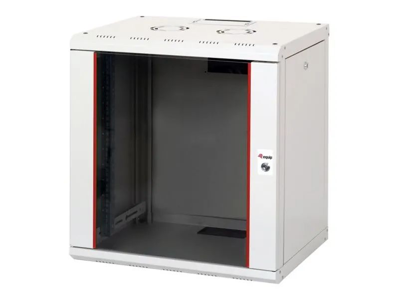 Equip Pro Mount - Schrank Netzwerkschrank - 600x450 mm, with glass door, removable and lockable panels, assembled - geeignet für Wandmontage - RAL 7035, Hellgrau - 12U - 48.3 cm (19")