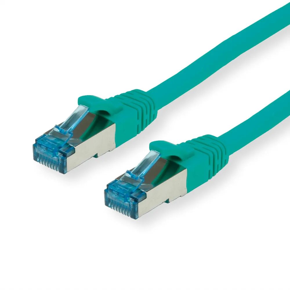 VALUE Patchkabel Cat.6A (Class EA) S/FTP (PiMF), LSOH, grün, 1 m