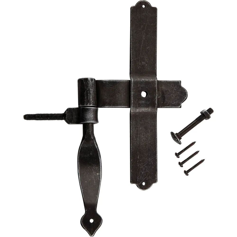 Schörghofer Türkreuzband Klam 2376, Schenkel 140 x 240 mm, Eisen verzinkt, alt gebürstet