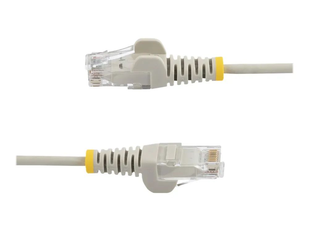 StarTech.com 1,5 m Cat6-Kabel - Schlankes Cat6-Patchkabel - Grau - Snagless RJ45-Anschlusse - Gigabit-Ethernet-Kabel - 28 AWG - Patch-Kabel - RJ-45 (M)