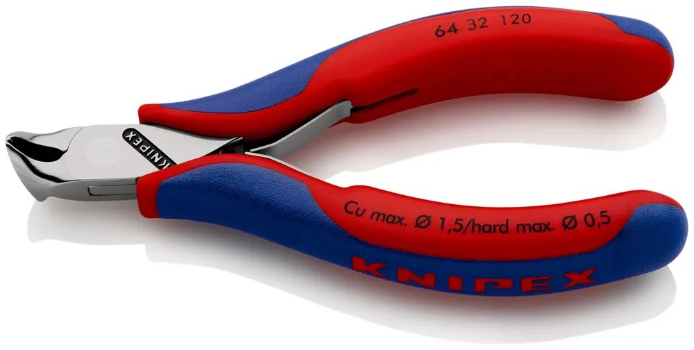 KNIPEX Elektronik-Vornschneider mit Mehrkomponenten-Hüllen 120 mm