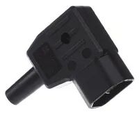 Bachmann Netzanschluss - IEC 60320 C14 rechtwinklig zu Schraubklemme