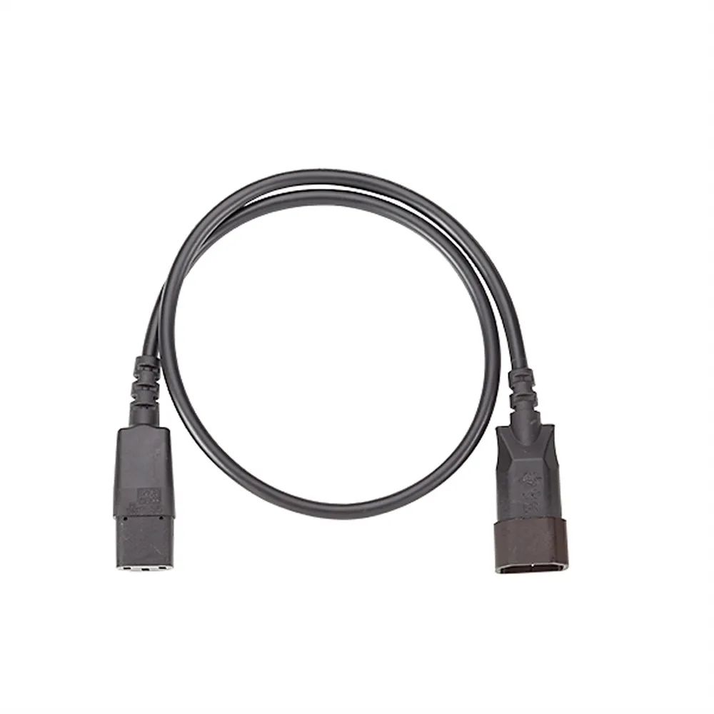 BACHMANN Verlängerung H05VV-F 3G1,0mm², L: 0,75m sw C13/C14