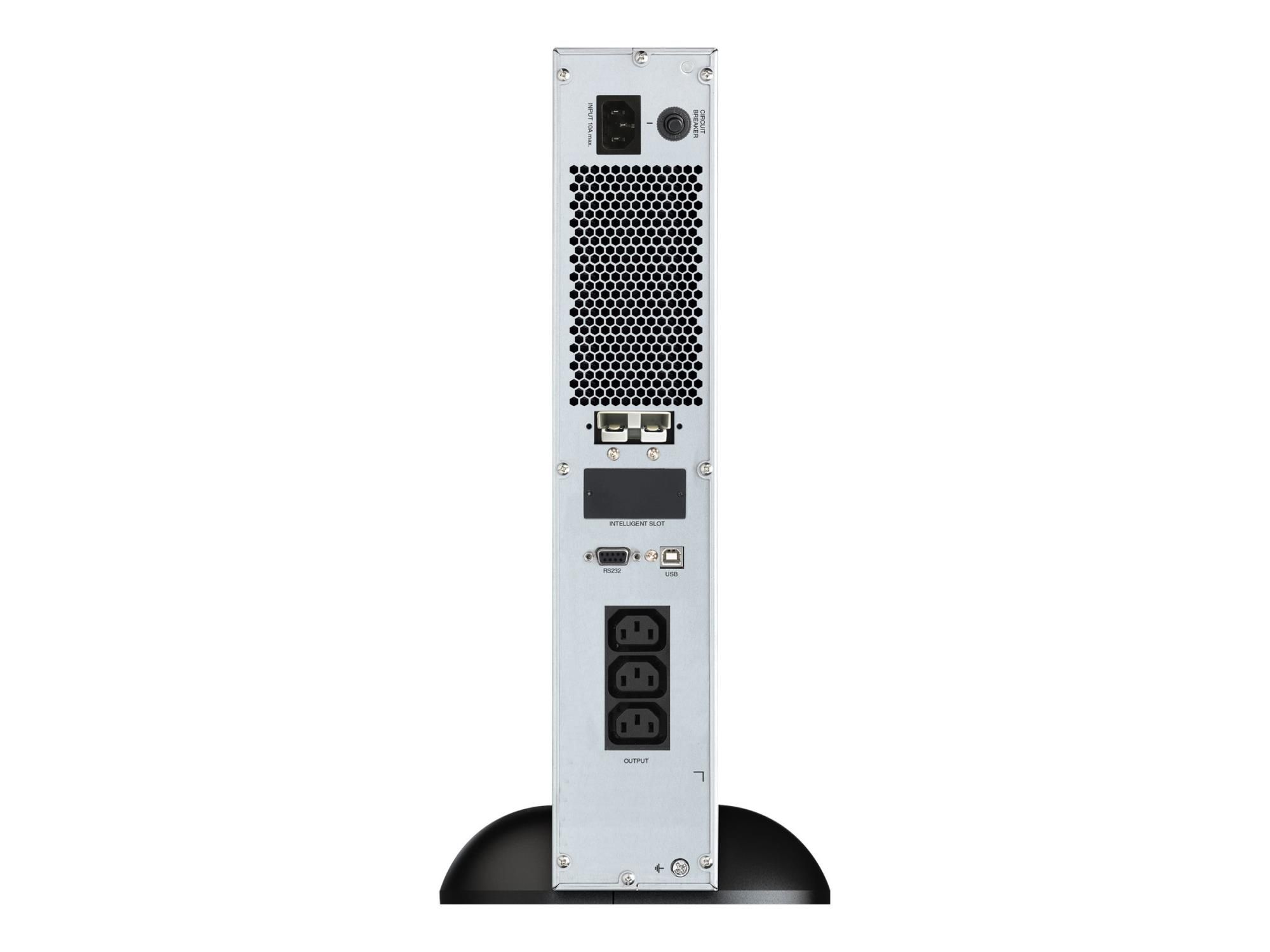 BlueWalker PowerWalker VFI 1000CRM LCD - USV (in Rack montierbar/extern) - 800 Watt - 1000 VA 9 Ah - RS-232, USB - Ausgangsanschlüsse: 3 - 2U - 48.3 cm (19")