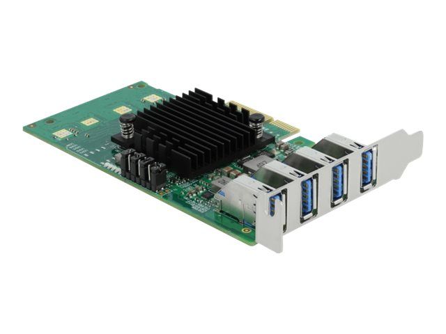 Delock PCI Express x4 Card to 4 x external USB 3.0 Quad Channel