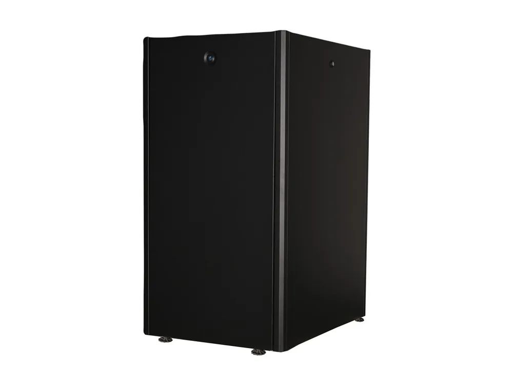 ROLINE Basic - Schrank Netzwerkschrank - Glas Tür, 600x800 BxT - RAL 9005, Jet Black - 22U - 48.3 cm (19")