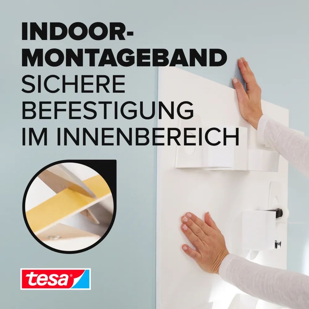 Tesa 55742 - 5 m - 38 mm - Bürokleinmaterial - Weiß - 5er