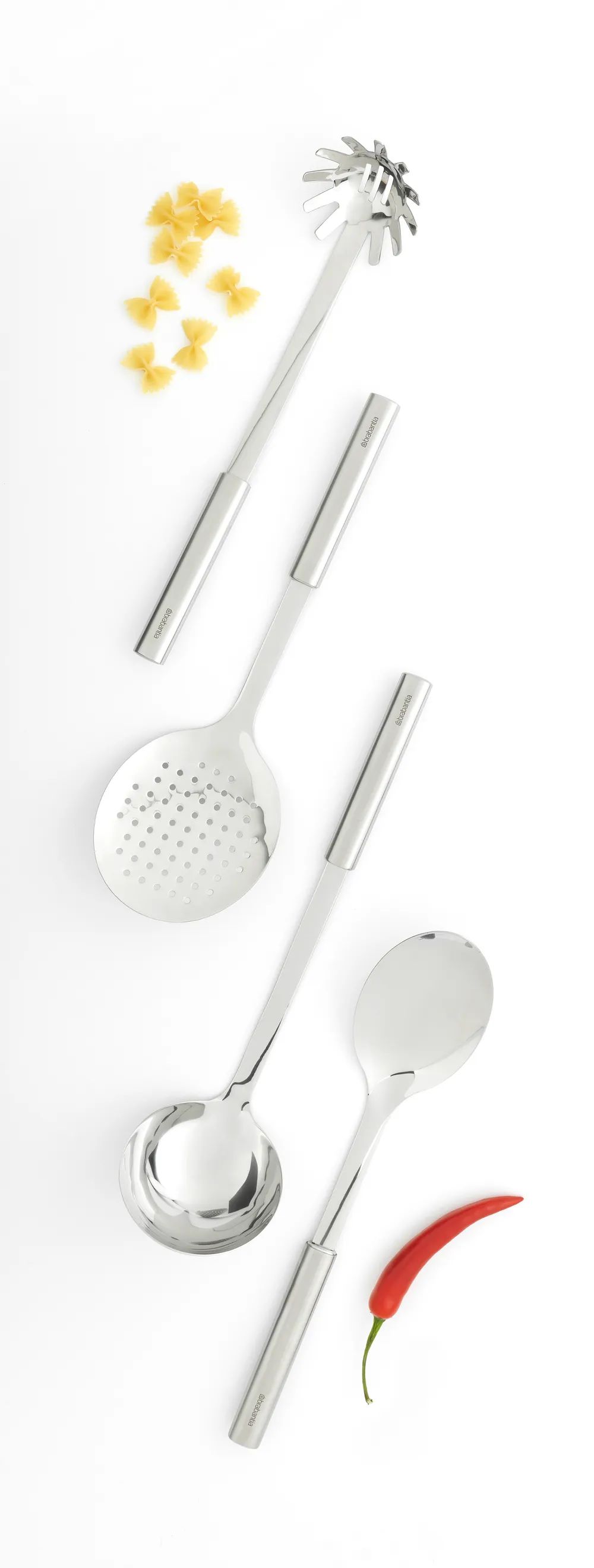 Brabantia Profile Küchenutensilien-Set - Matt Steel