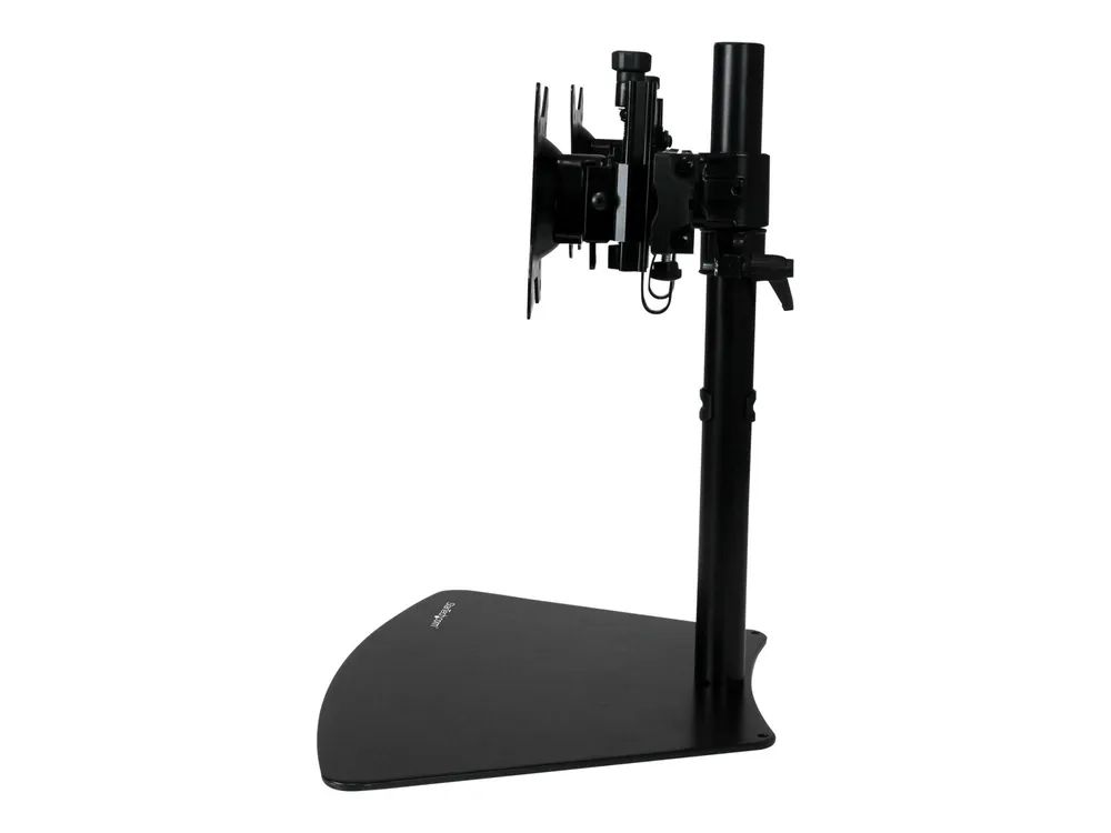 StarTech.com Dual-Monitorhalter - Monitor Halterung für zwei Displays - Aufstellung - einstellbarer Arm - für LCD-Display - Kunststoff, Stahl, Aluminium - Schwarz - Bildschirmgröße: 61 cm (24")