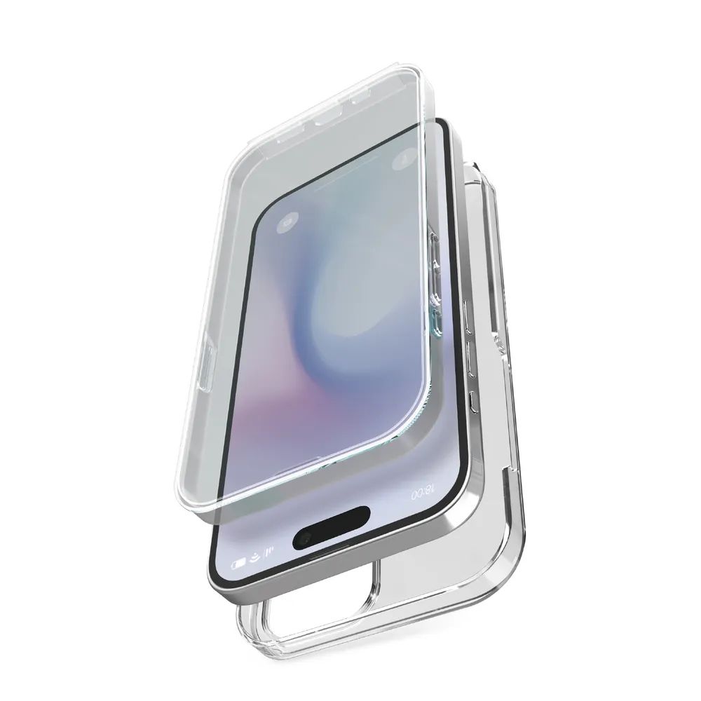 SBS EXTREME CASE 360° für iPhone 16 PRO MAX, transparent