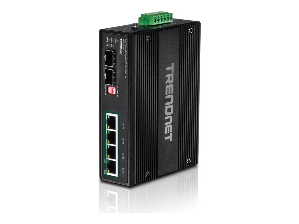 TRENDnet TI-PG62B - Switch - unmanaged - 4 x 10/100/1000 (PoE+)