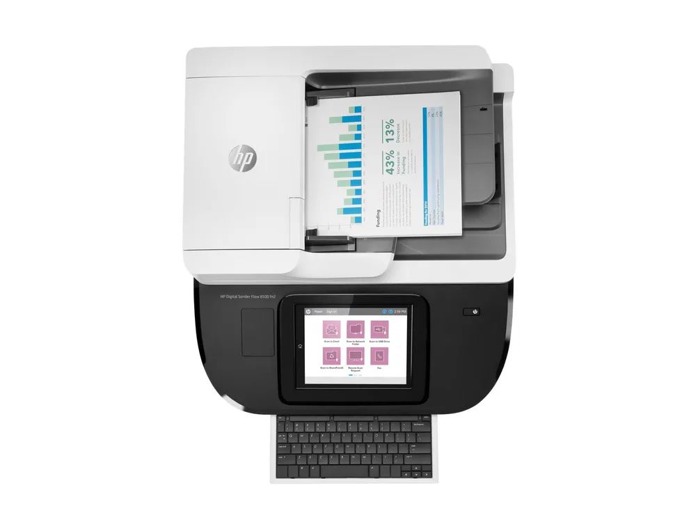 HP Digital Sender Flow 8500fn2 - Dokumentenscanner - Flachbettscanner: CCD / ADF: CIS - Duplex - 216 x 864 mm - 600 dpi - bis zu 100 Seiten/Min. (einfarbig)