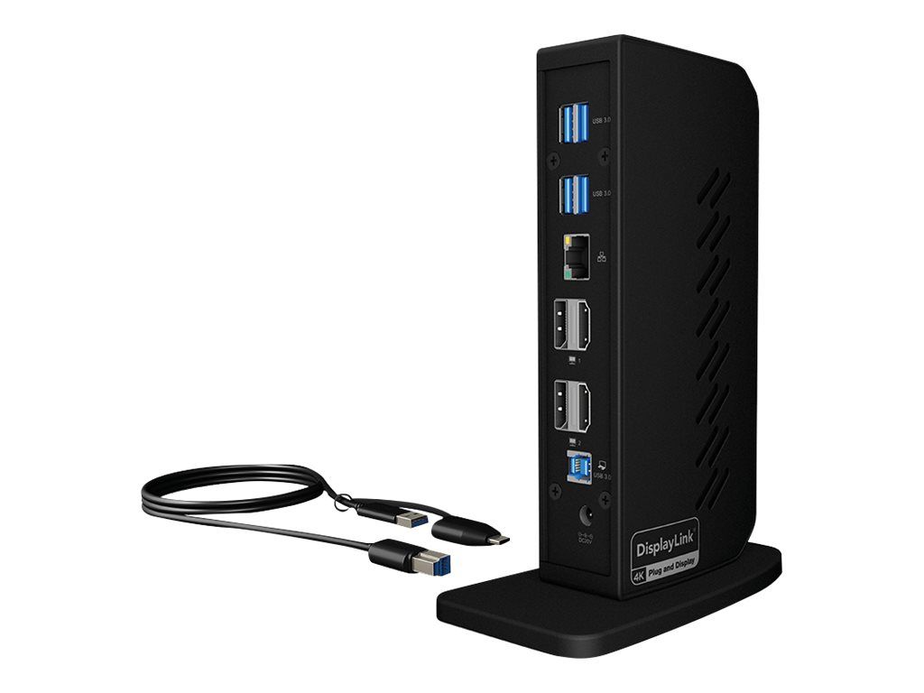 ICY BOX IB-DK2252AC - Dockingstation - USB-C / Thunderbolt 3 / USB 3.0