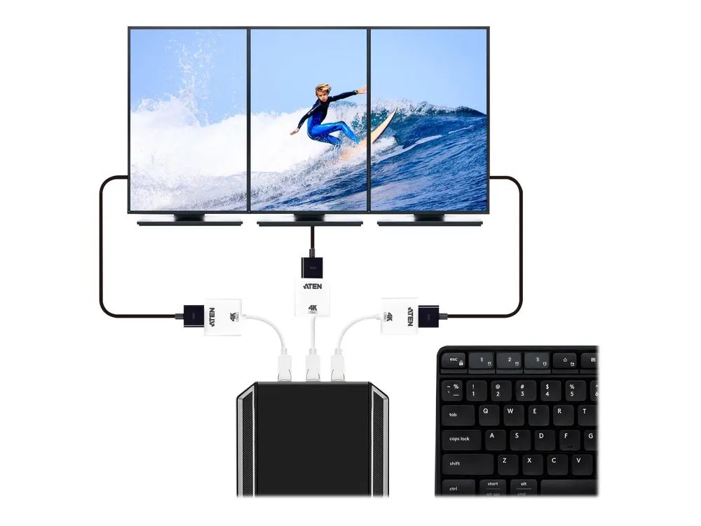 ATEN VC986B - Videoadapter - DisplayPort männlich