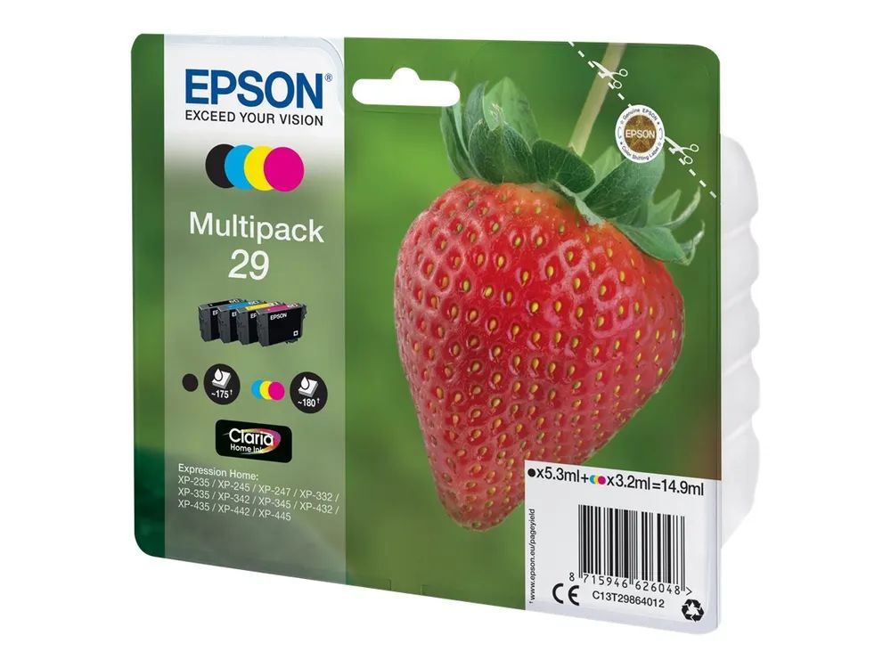 Epson 29 Multipack - 4er-Pack - 14.9 ml - Schwarz