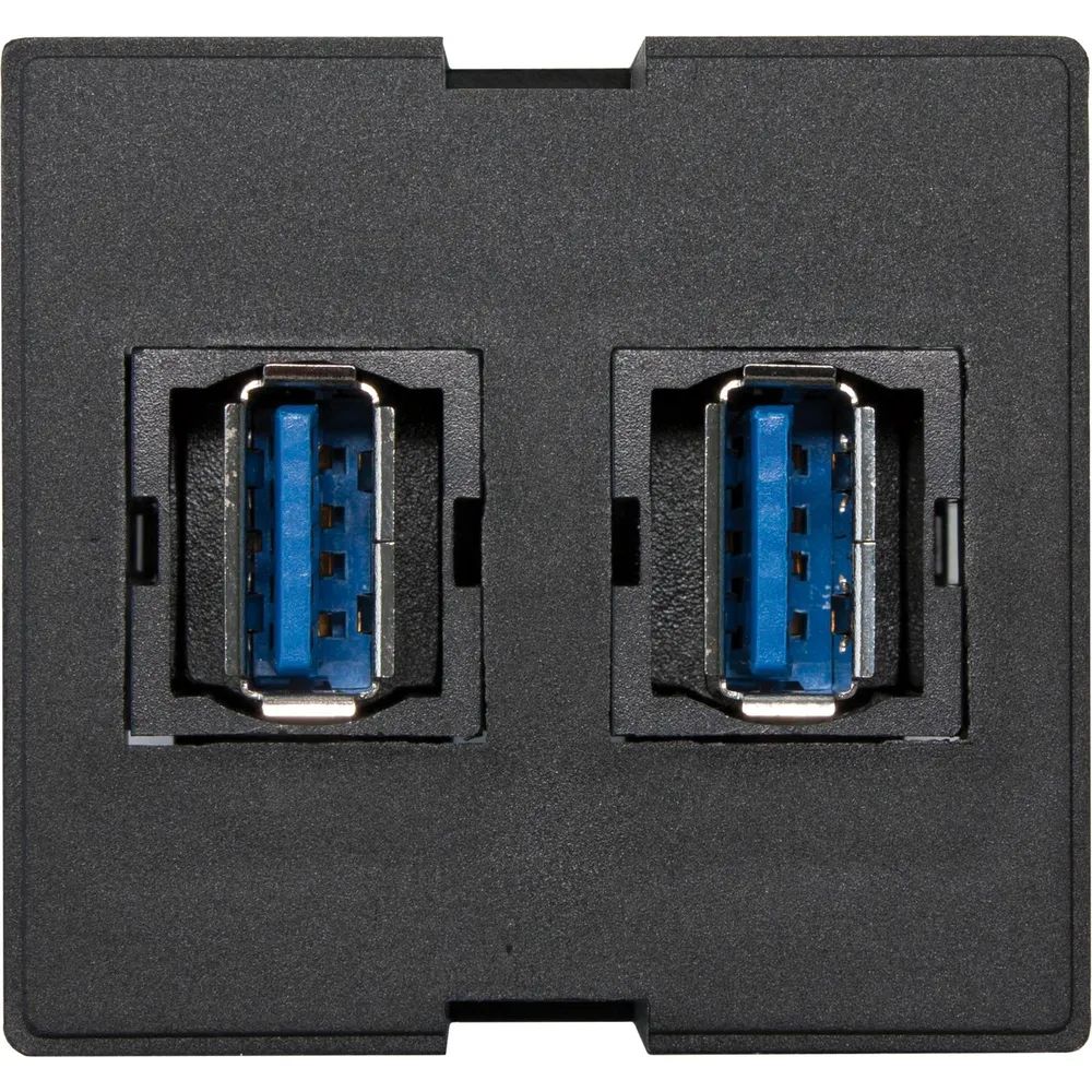 EVOline Wechselmodul 2xUSB 3.0 Typ A, schwarz