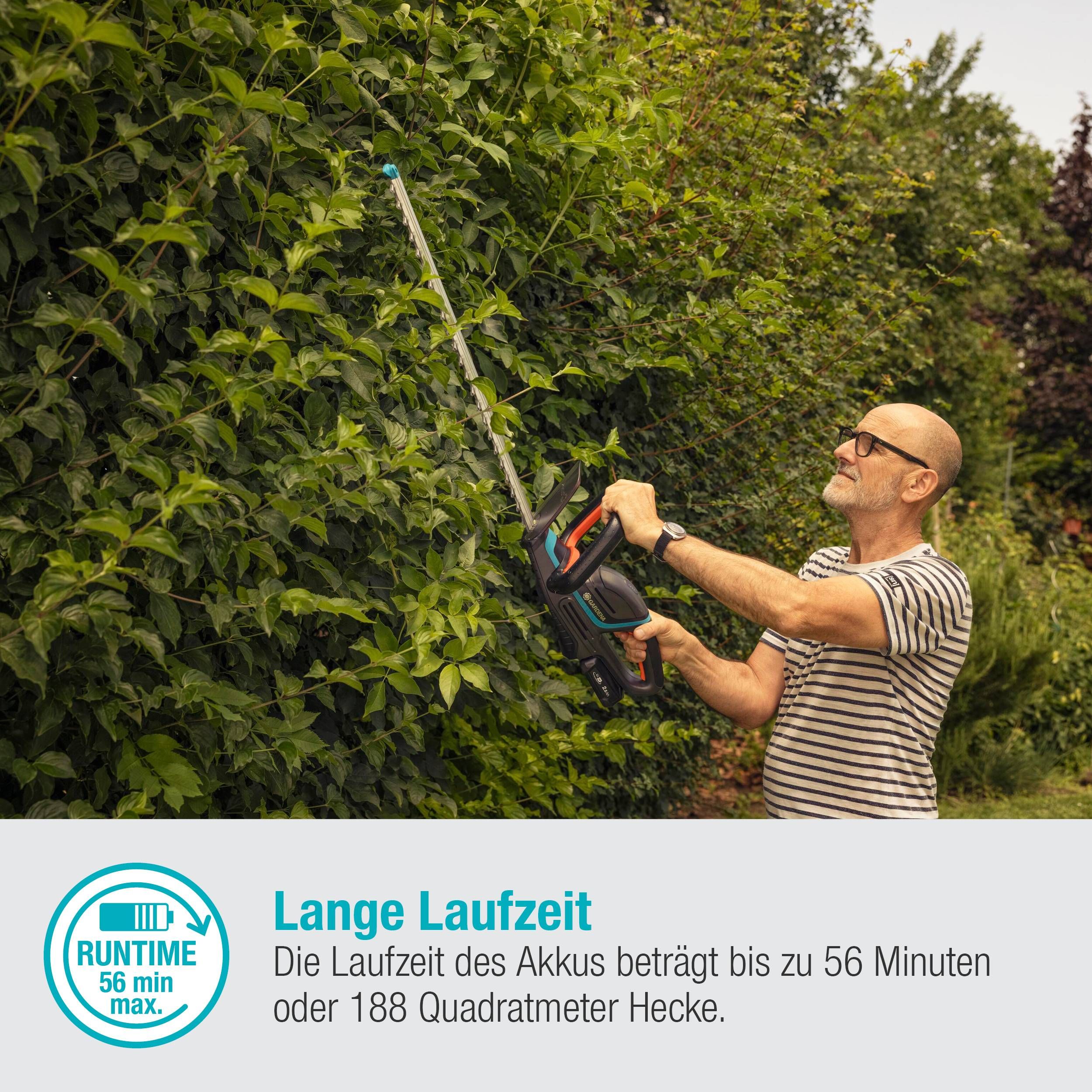 Gardena Akku-Heckenschere ComfortCut 60 18V-P4A solo