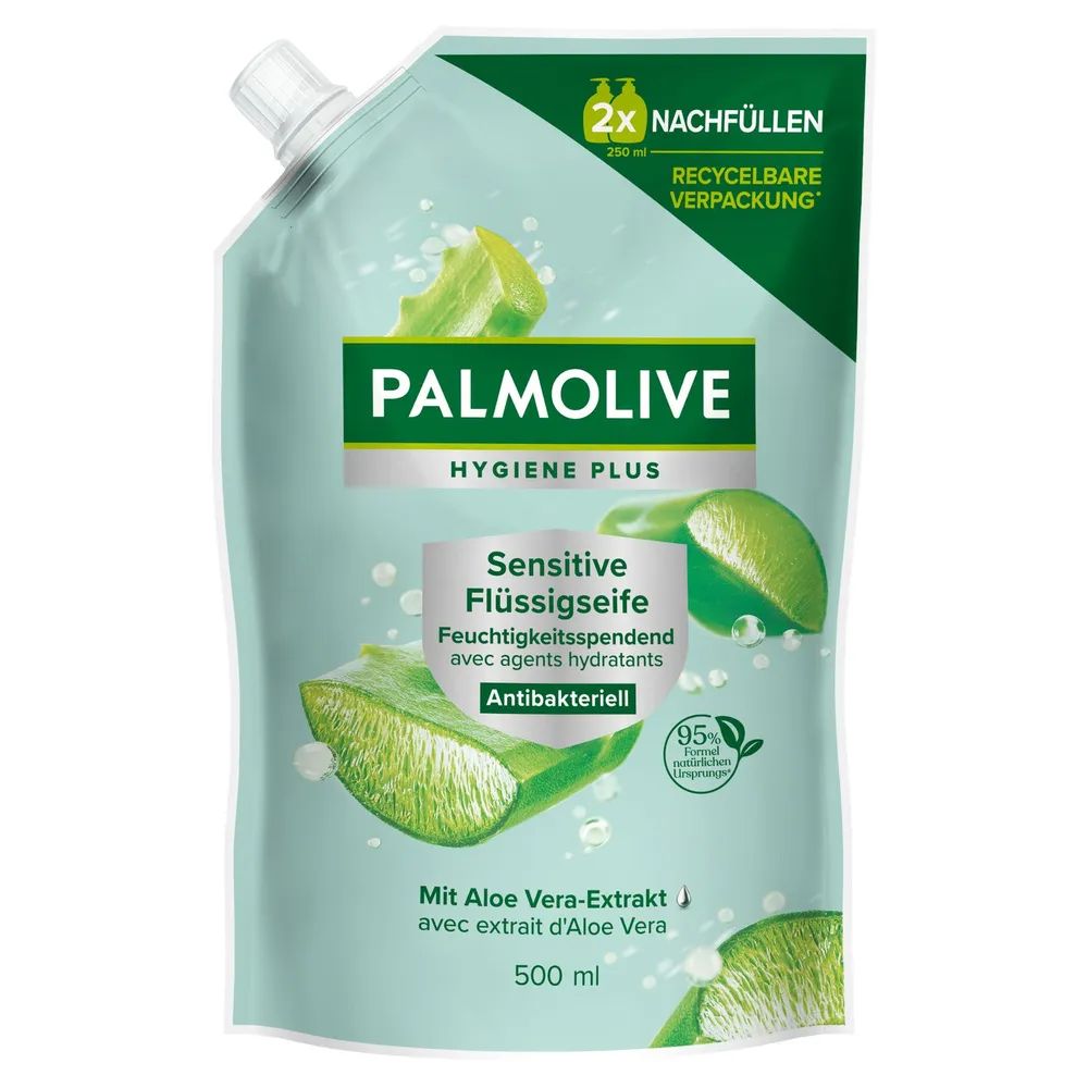 Palmolive Hygiene Plus Sensitive Antibakterielle Flüssigseife, 500 ml