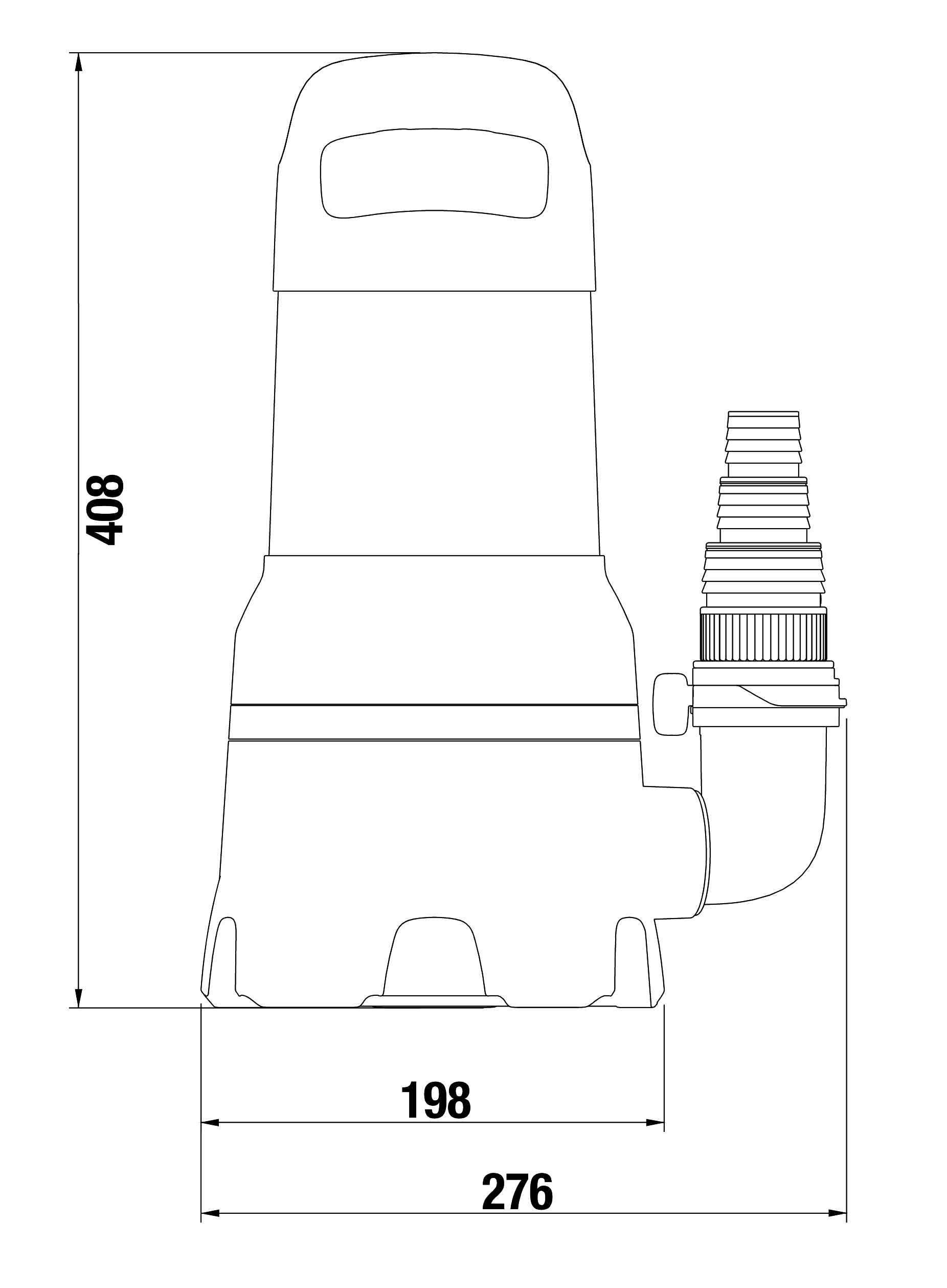 Gardena Schmutzwasser-Tauchpumpe 25000