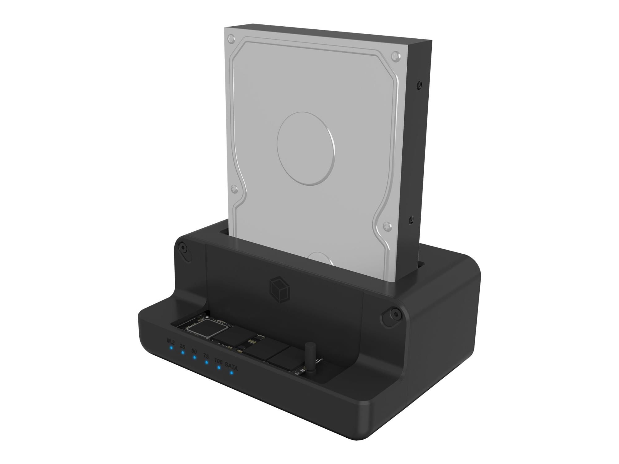 ICY BOX IB-2914MSCL-C31 - HDD / SSD Dockingstation - 2,5" / 3,5" gemeinsam genutzt, M.2 (6,4 cm/8,9 cm gemeinsam genutzt)