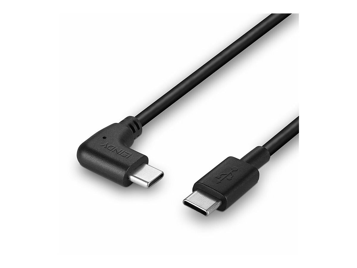 Lindy 1m USB 2.0 Typ C Kabel 90° gewinkelt
