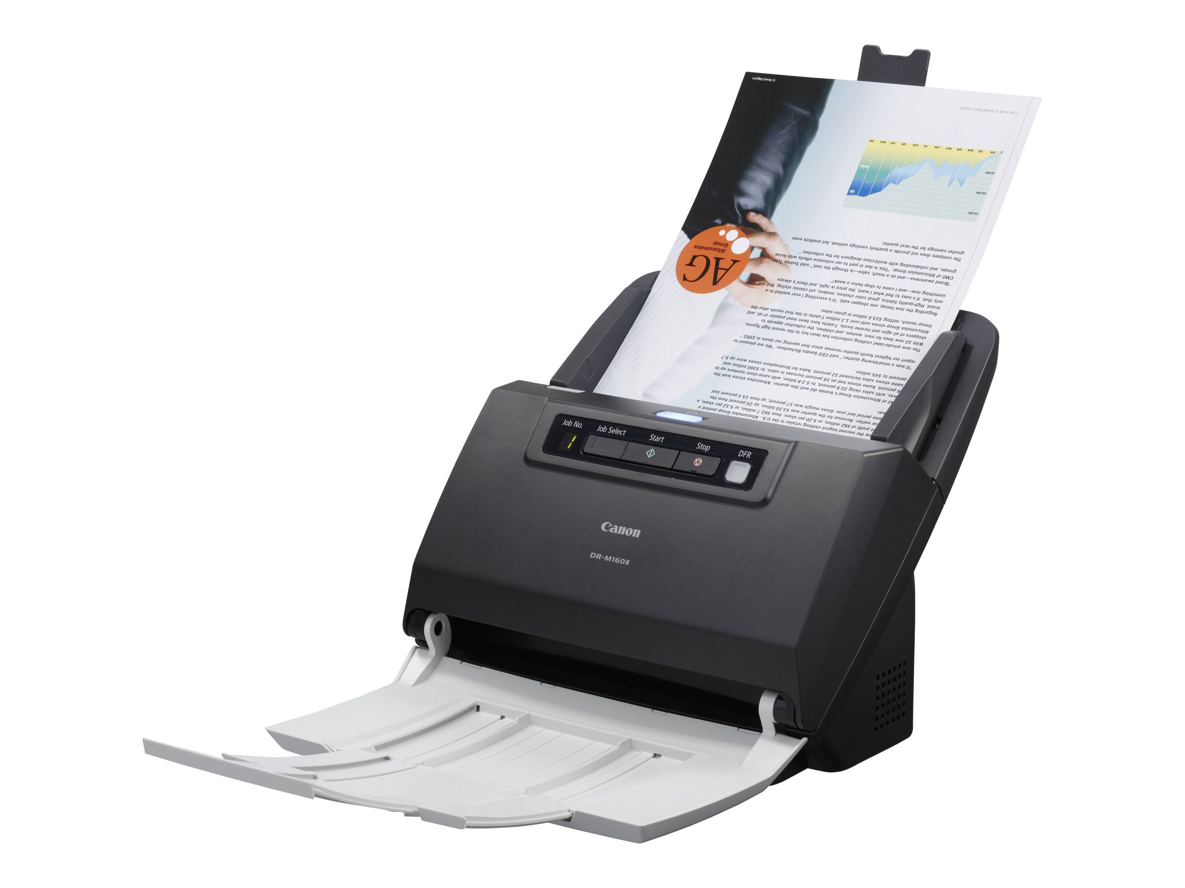 Canon imageFORMULA DR-M160II - Dokumentenscanner - CMOS / CIS - Duplex - 216 x 3000 mm - 600 dpi - bis zu 60 Seiten/Min. (einfarbig)