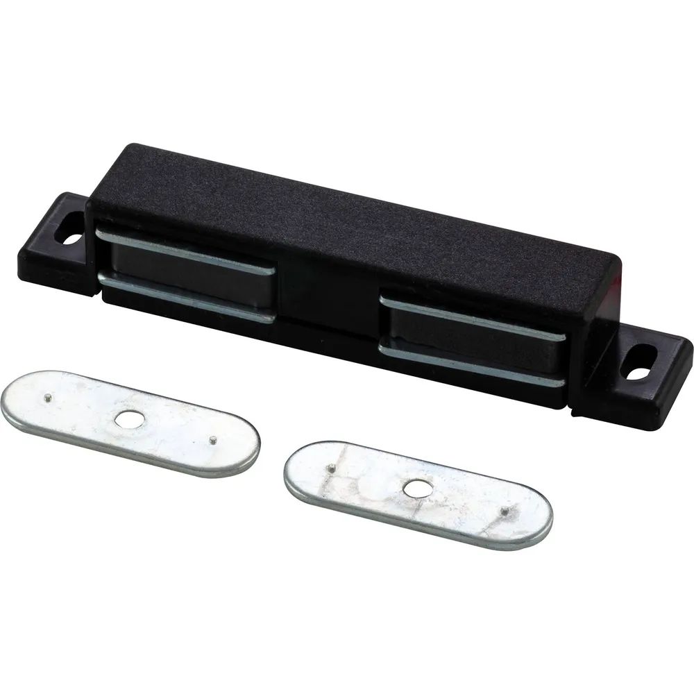 MACO Doppelmagnetschnapper Type 4.2, Haltekraft 4 kg, 1 Loch, Kunststoff schwarz