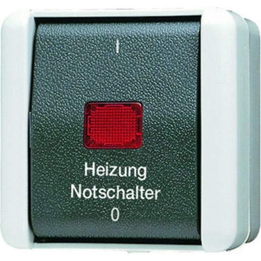 Jung AP-HEIZUNGSNOTSCHALT.2POL.IP44 / JUNG 802 H W 802HW