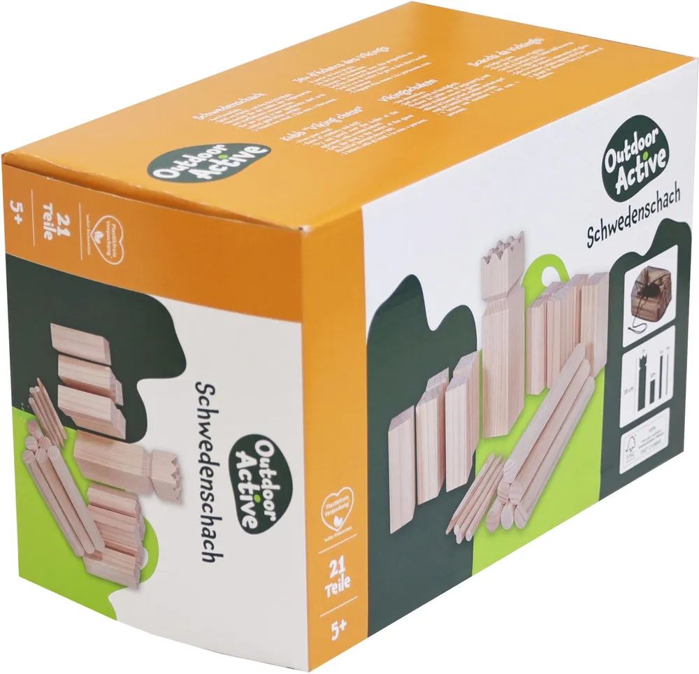 VEDES Großhandel GmbH - Ware OA Schwedenschach Kubb 21-teilig