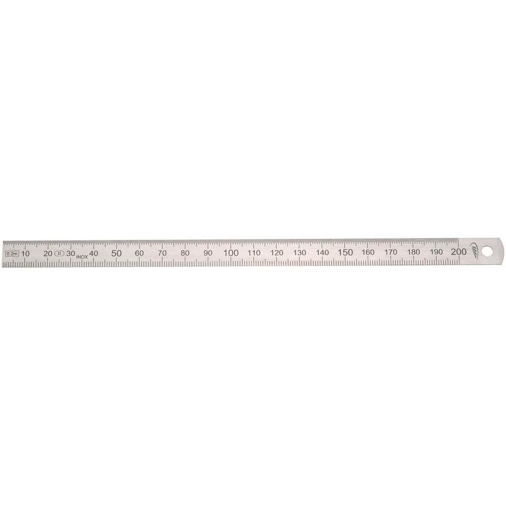HELIOS PREISSER Stahlmaßstab biegsam 200x13x0.5 mm EG-Prüfzeichen Genauigkeit II