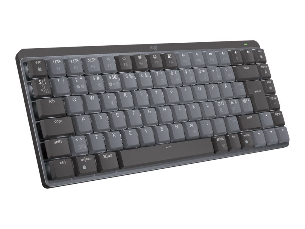 Logitech Master Series MX Mechanical Mini - Tastatur - hinterleuchtet - kabellos - Bluetooth LE - QWERTY - Nordisch (Dänisch/Finnisch/Norwegisch/Schwedisch)
