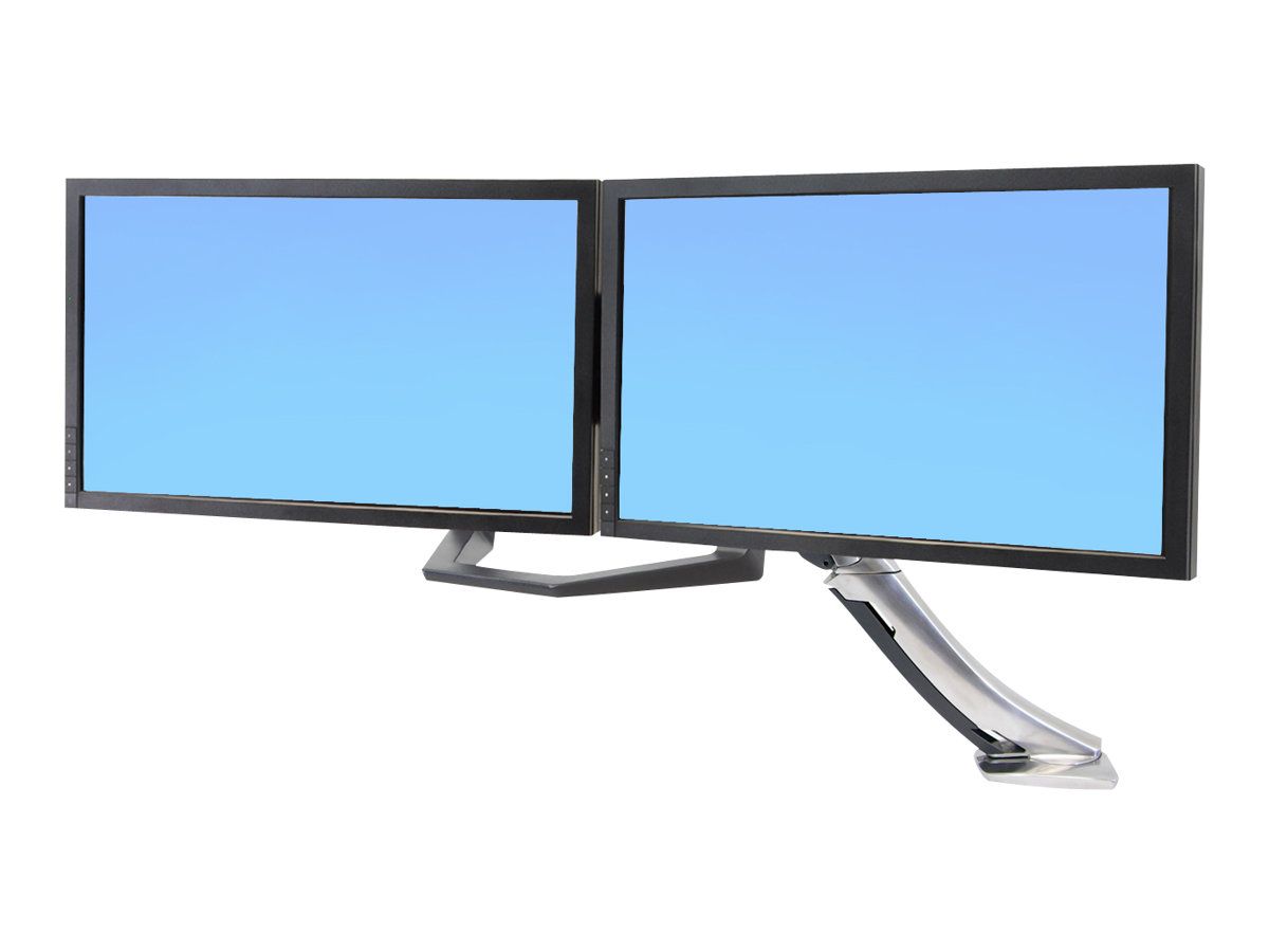 Ergotron Befestigungskit (Griff, Halterung für zwei Monitore) - für 2 LCD-Displays - Schwarz - Bildschirmgröße: 43.2-61 cm (17"-24")