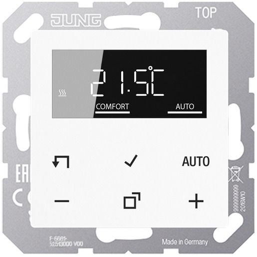 Jung RAUMTEMPERATURREGLER M.DISPLAY / JUNG TRDA1790WW