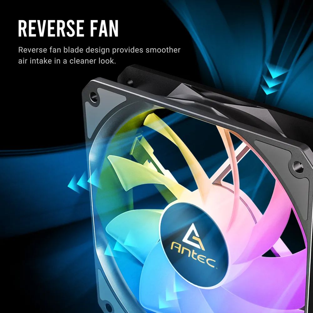 ANTEC P12R PWM ARGB REVERSE Fan PC Gehäuselüfter, weiß