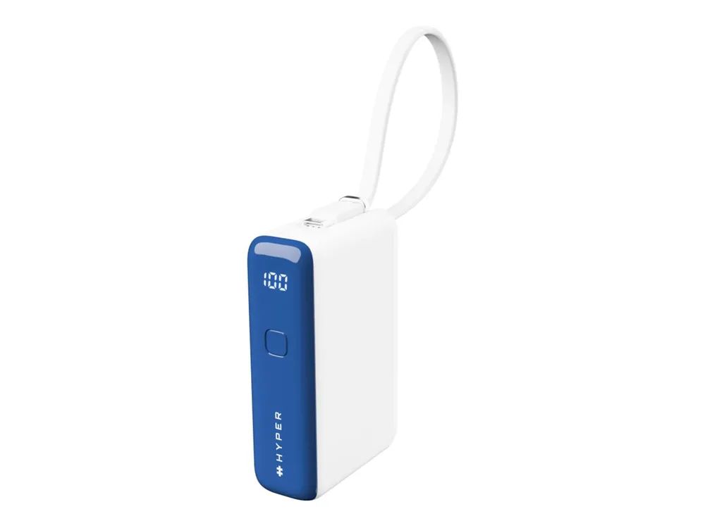 Targus Hyper HyperJuice Flex Mini - Powerbank - 10000 mAh - 30 watt - PD (USB-C) blau