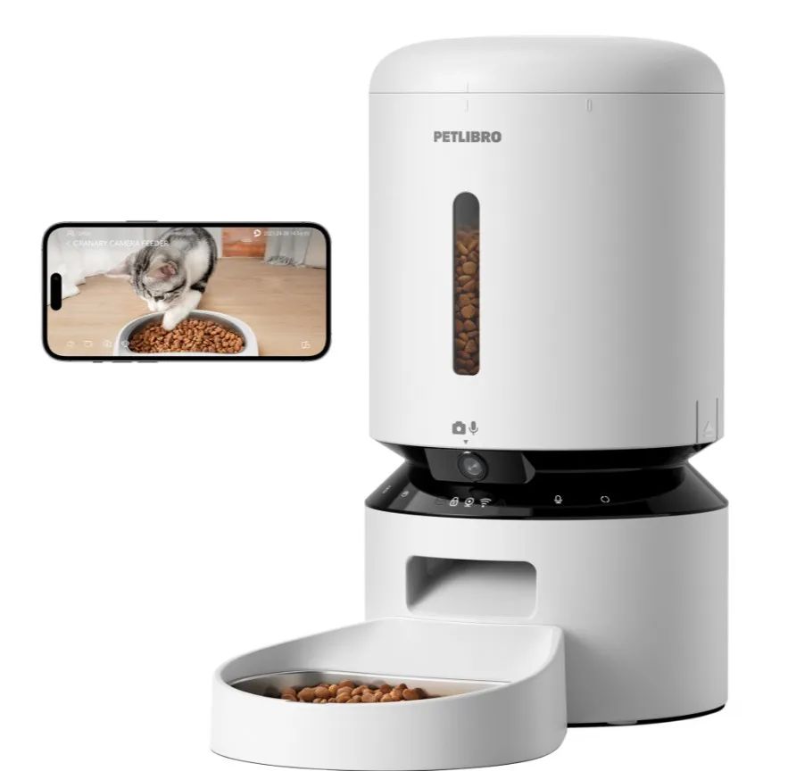 Bullboat PETLIBRO GRANARY CAMERA MONITORING FEEDER WHITE