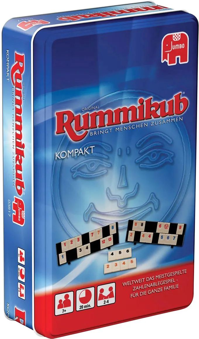 Jumbo Spiele GmbH Original Rummikub Kompakt in Metalldose