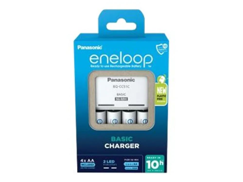 Panasonic eneloop Basic BQ-CC51 - Batterieladegerät - (für 4xAA/AAA)