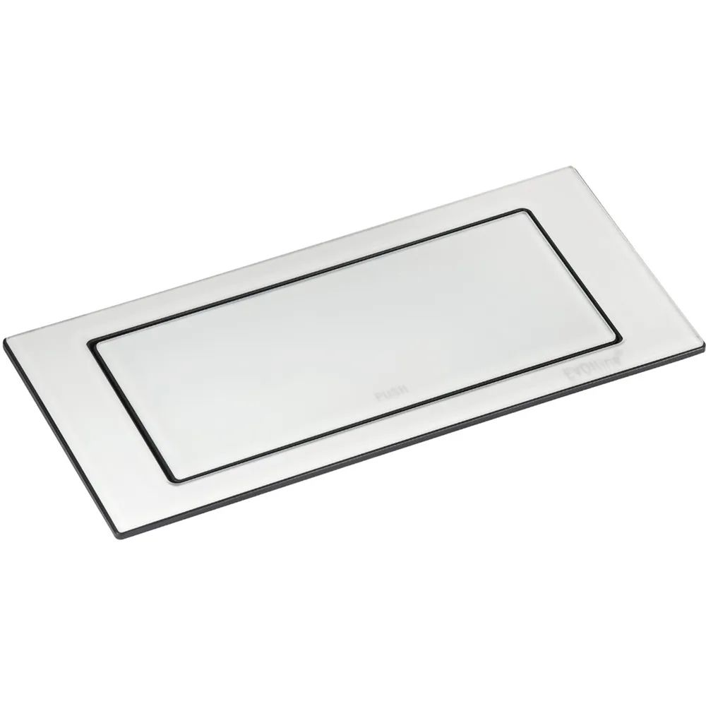 EVOline BackFlip, 2 Stk. Schukosteckdosen, USB-C-Charger, Glas weiß matt