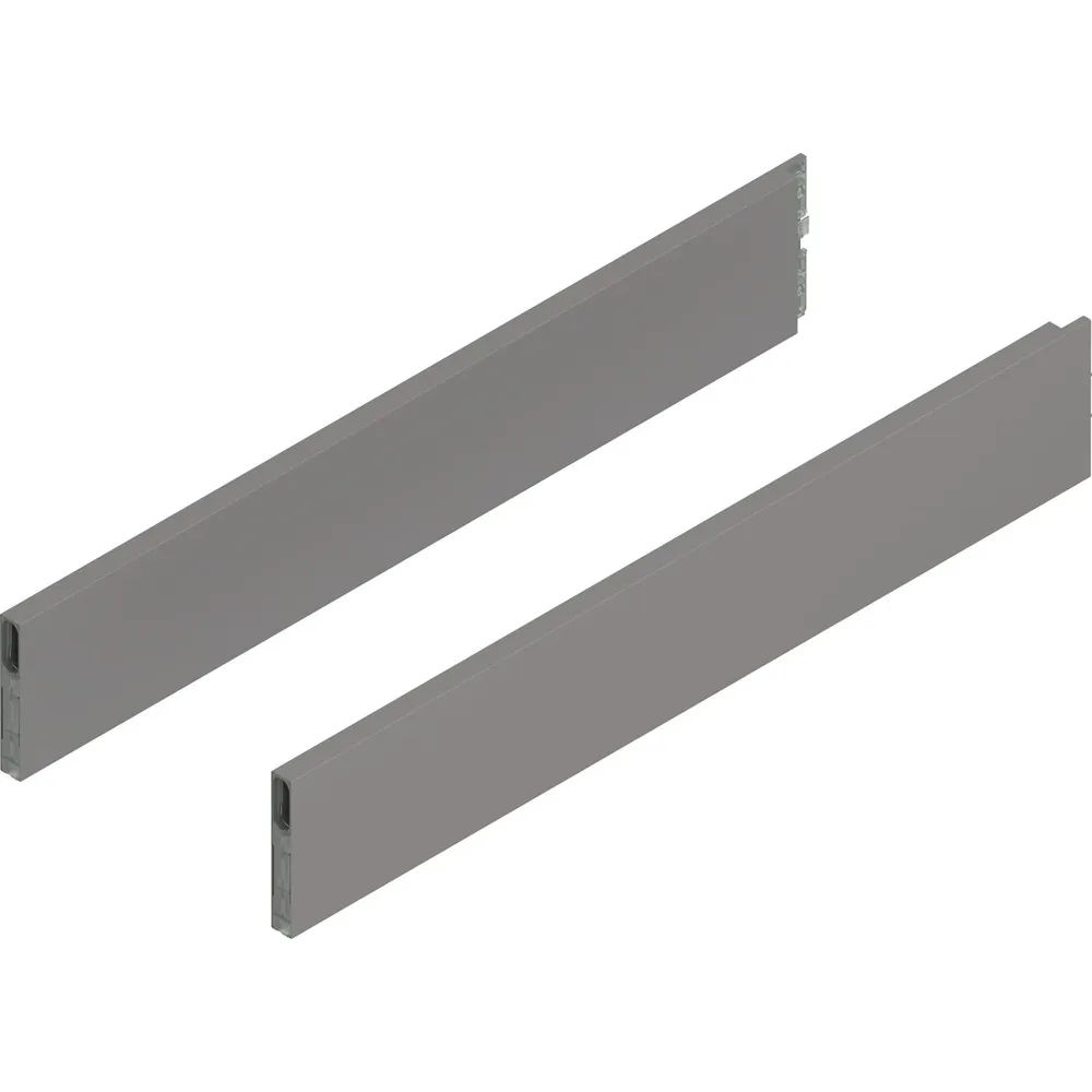 BLUM MERIVOBOX Boxcap Höhe E, NL 600, Indiumgrau-matt